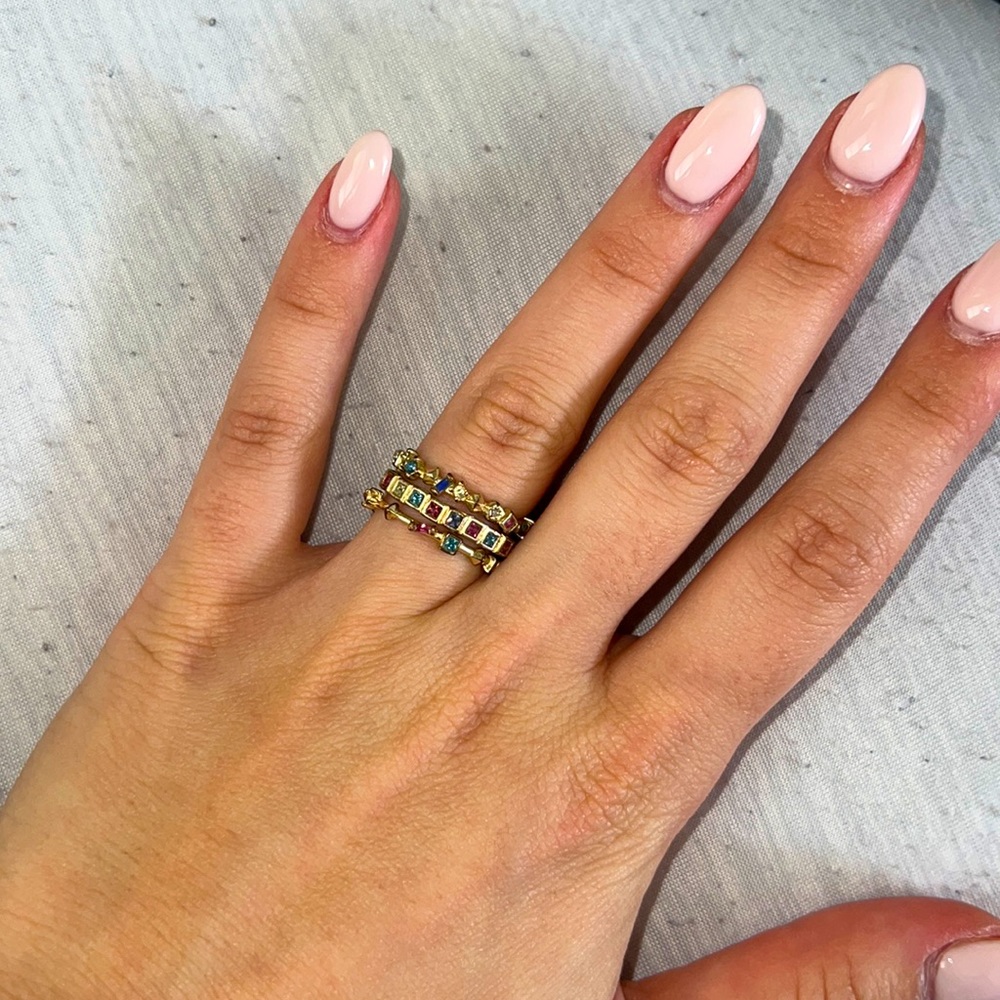 Kendra Scott three piece ring stack